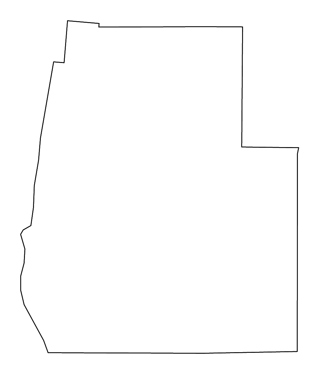 Mapa de contorno de Real, Texas con ríos.