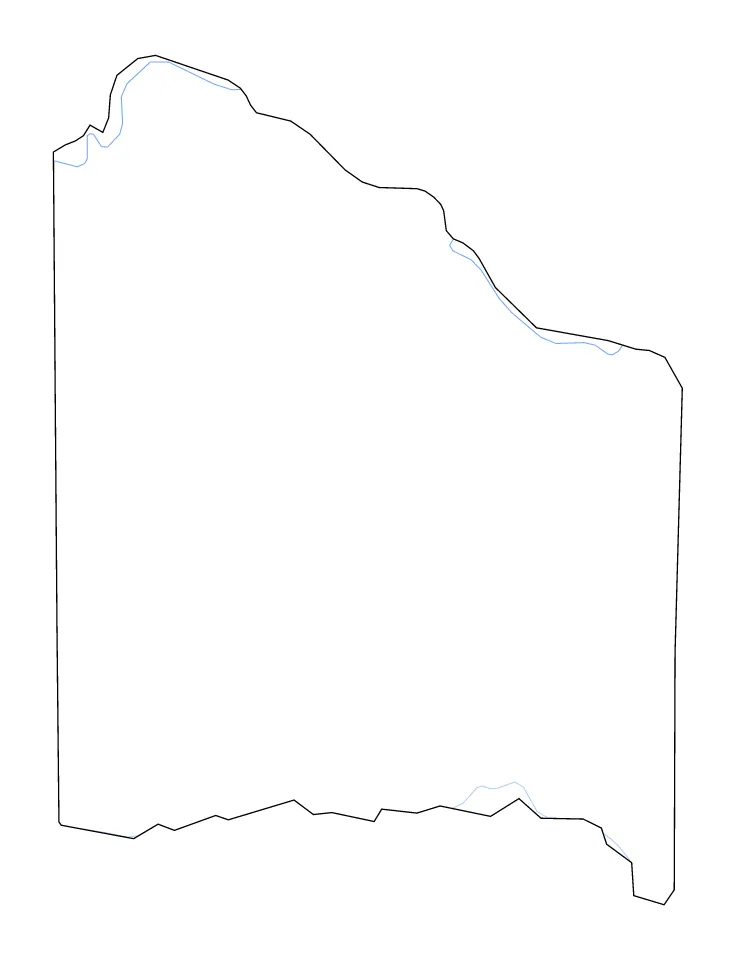 Red River outline map preview