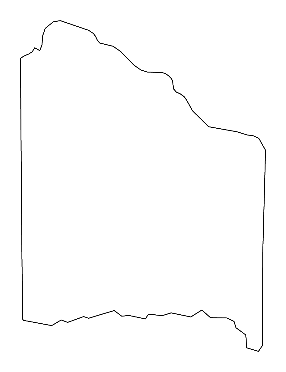 Mapa de contorno de Red River, Texas con ríos.