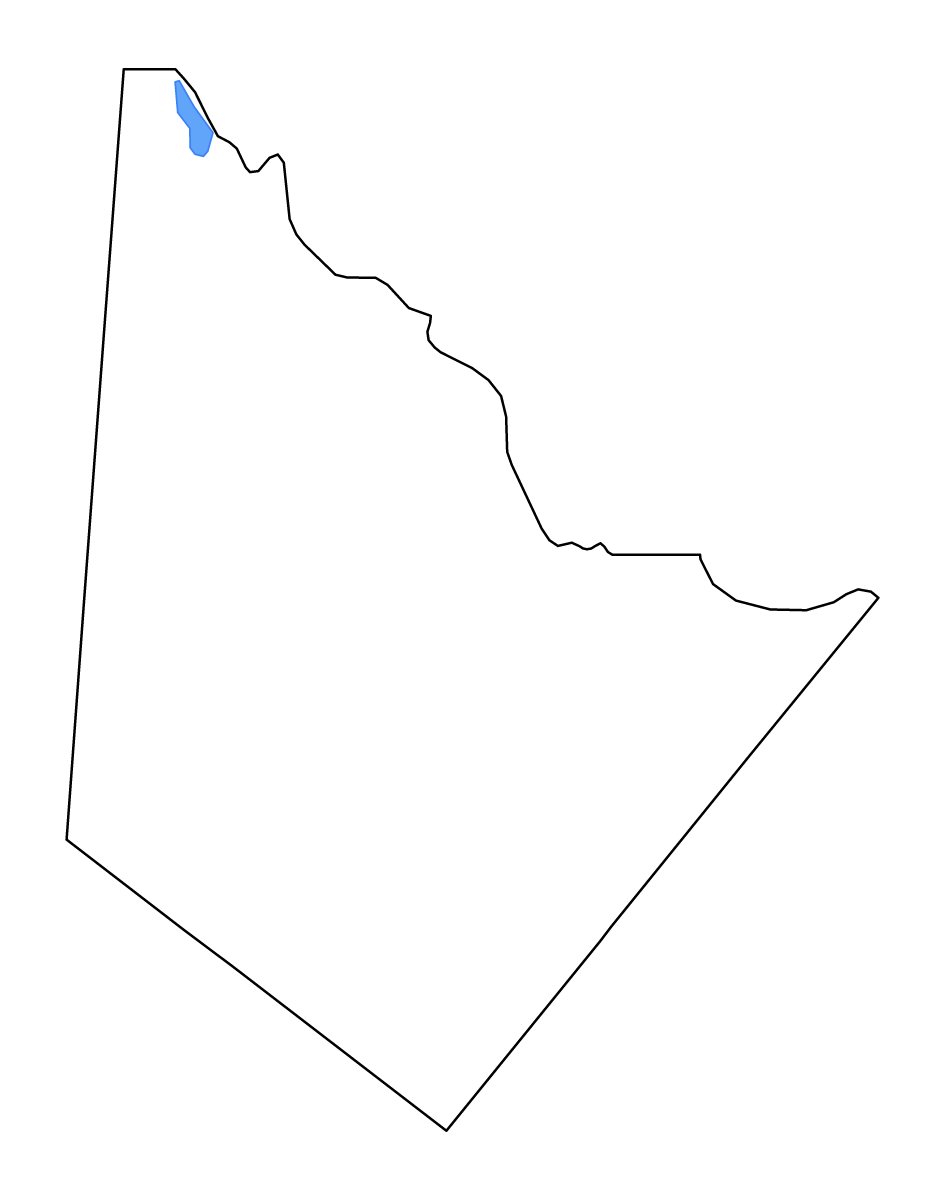 Mapa de contorno de Reeves, Texas con lagos y ríos.