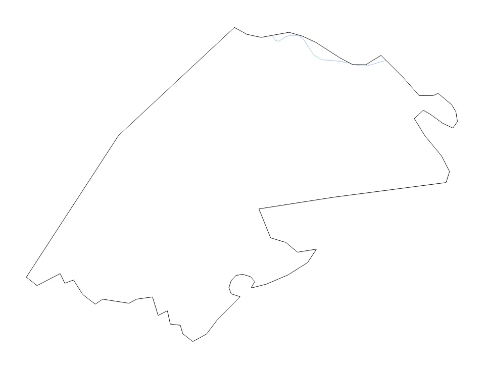 Refugio outline map preview