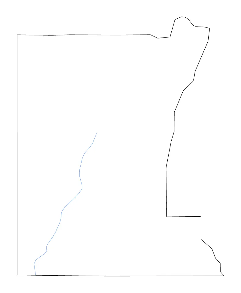 Rusk outline map preview