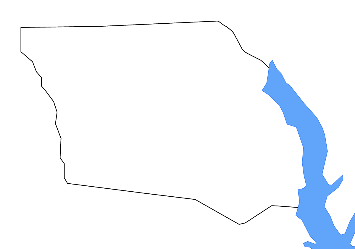 Carte de contour de Shelby, Texas avec lacs et rivières.