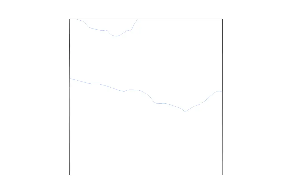 Outline map of Sherman County, Texas with subdivision borders and rivers.
