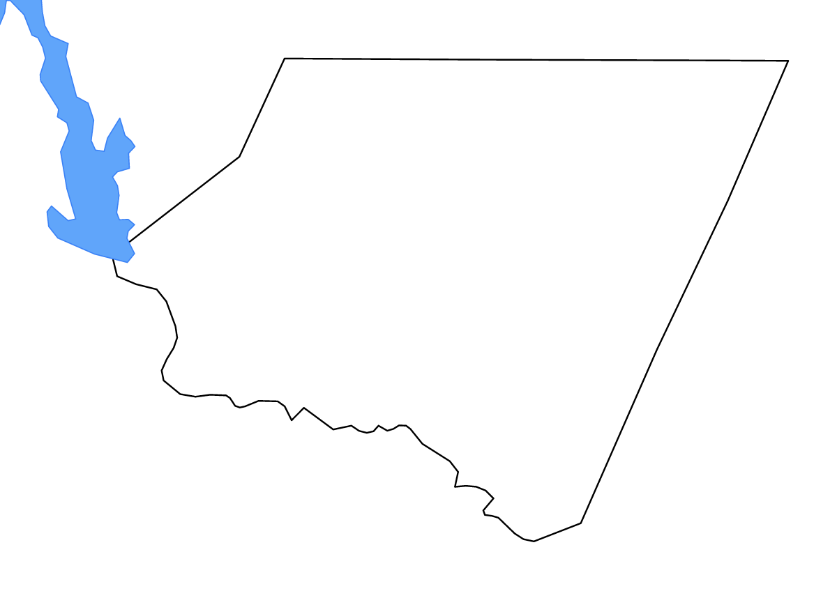 Mapa de contorno de Starr, Texas con lagos y ríos.