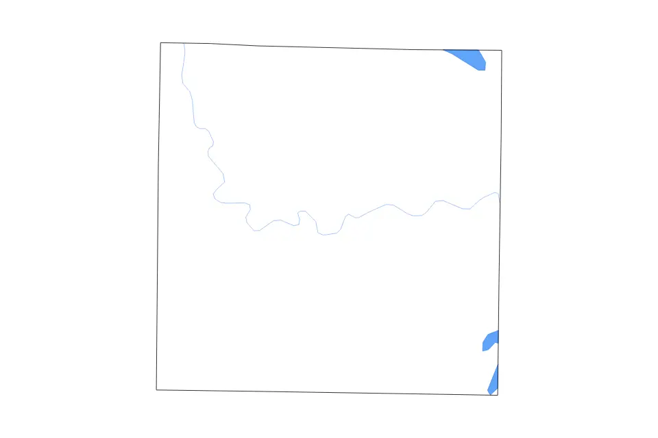 Outline map of Tarrant County, Texas with subdivision borders and major lakes and rivers.