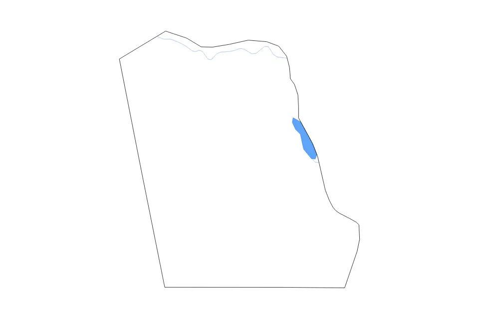 Outline map of Tyler County, Texas with subdivision borders and major lakes and rivers.