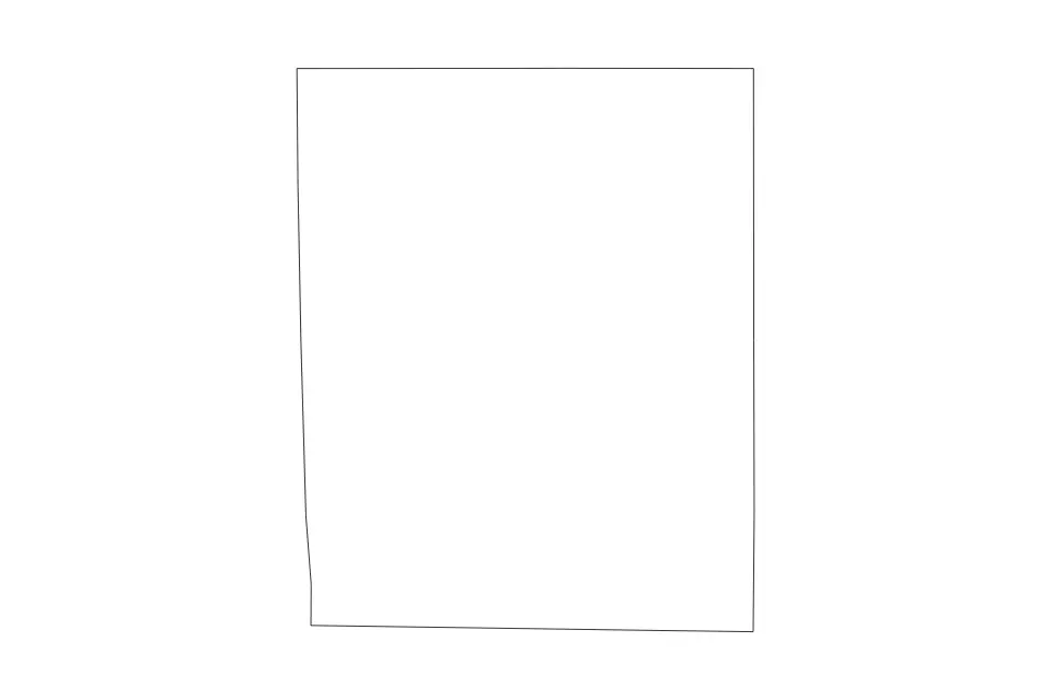 Outline map of Upton County, Texas with subdivision borders.
