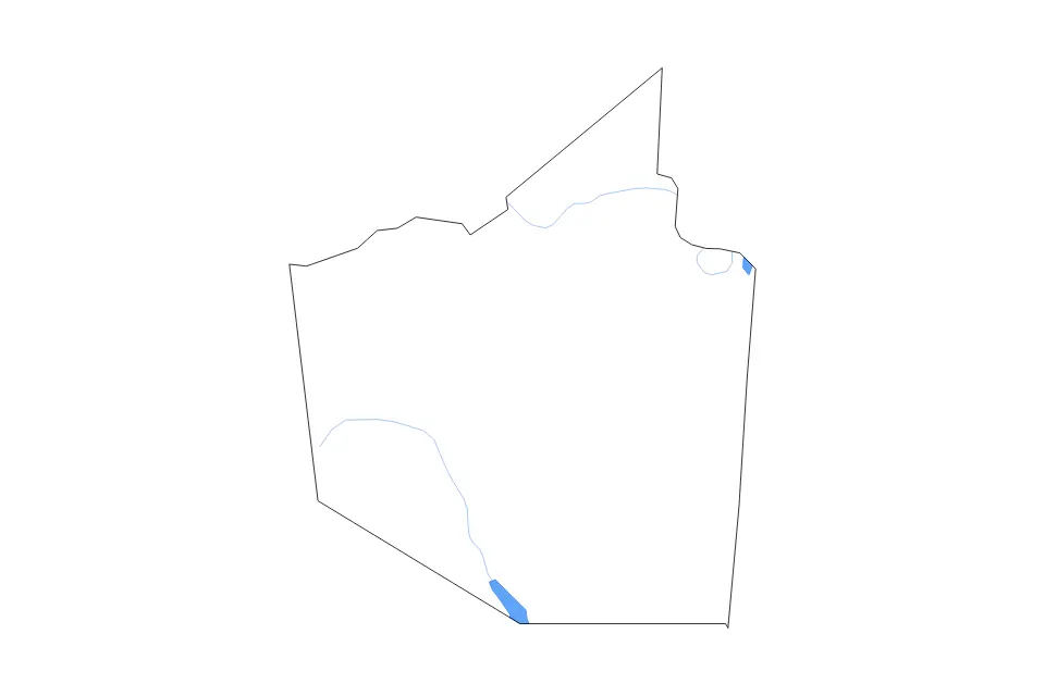Outline map of Walker County, Texas with subdivision borders and major lakes and rivers.