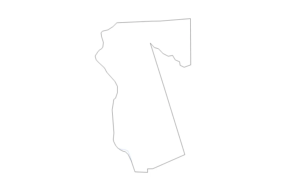 Carte de Waller, Texas de type contour et rivières pour Amérique du Nord, montrant contour et rivières avec des limites nettes.