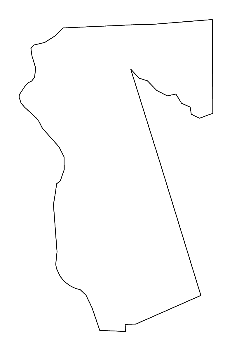 Mapa de contorno de Waller, Texas con ríos.