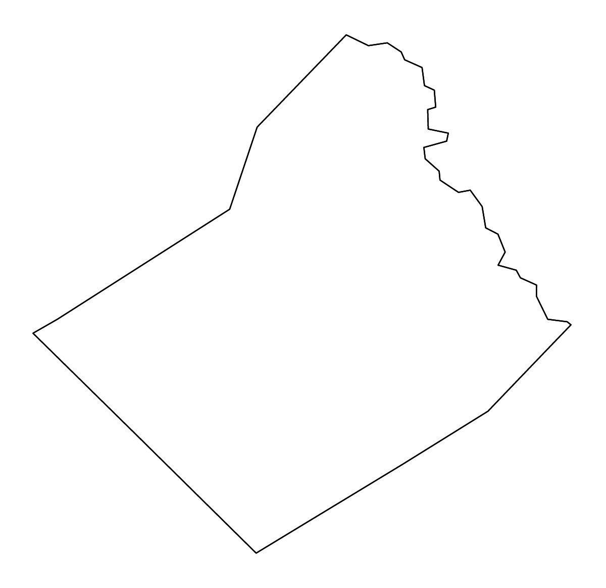 Mapa de contorno de Wharton, Texas con ríos.