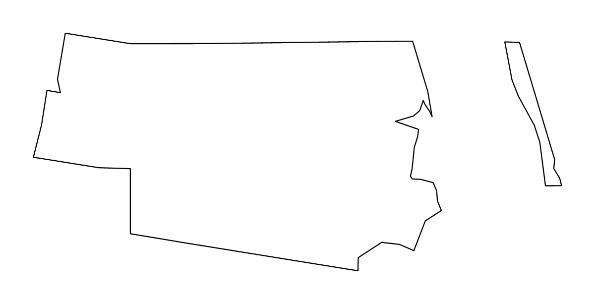 Mapa de contorno de Willacy, Texas.
