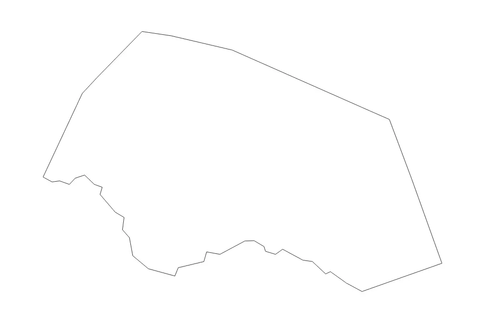 Mapa de Williamson, Texas de tipo contorno para América del Norte, con contorno con límites limpios.