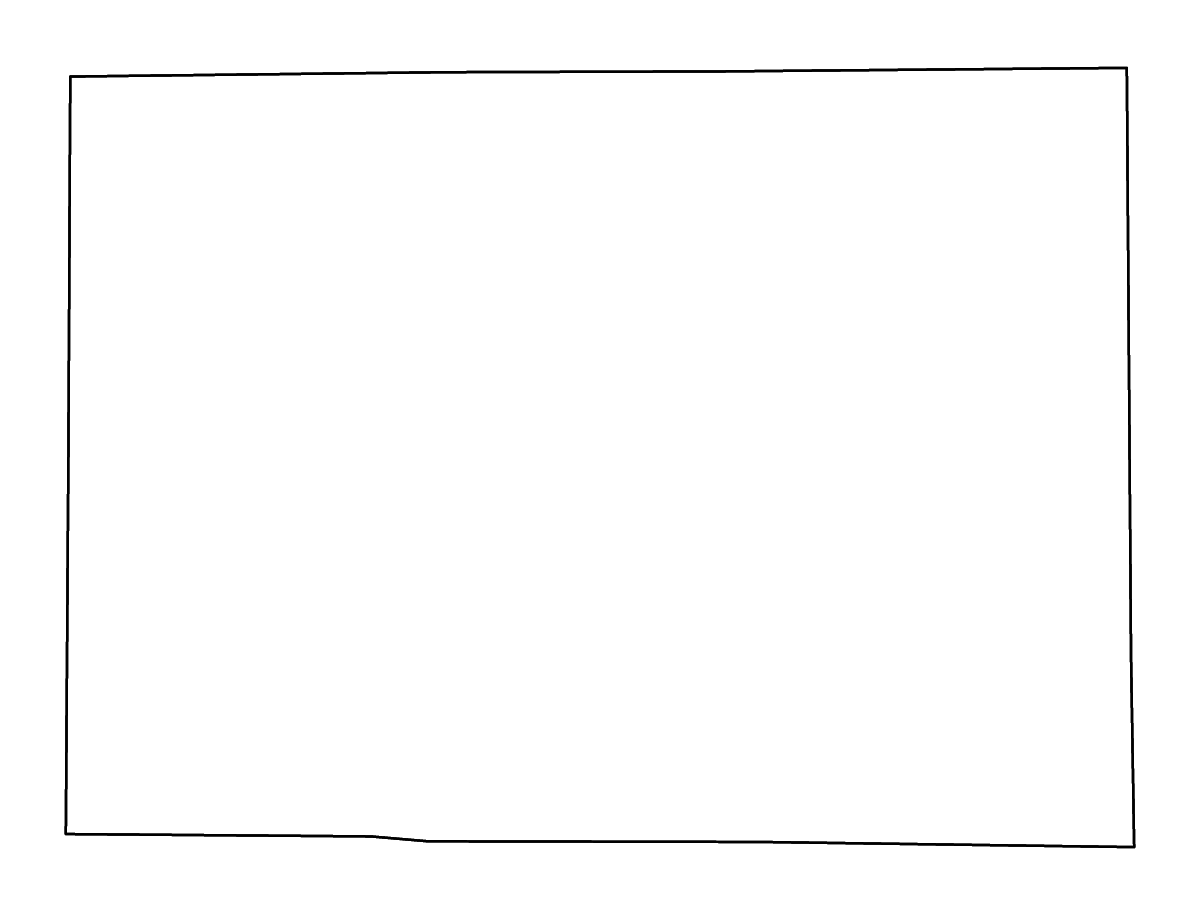 Outline map of Zavala County, Texas with rivers.