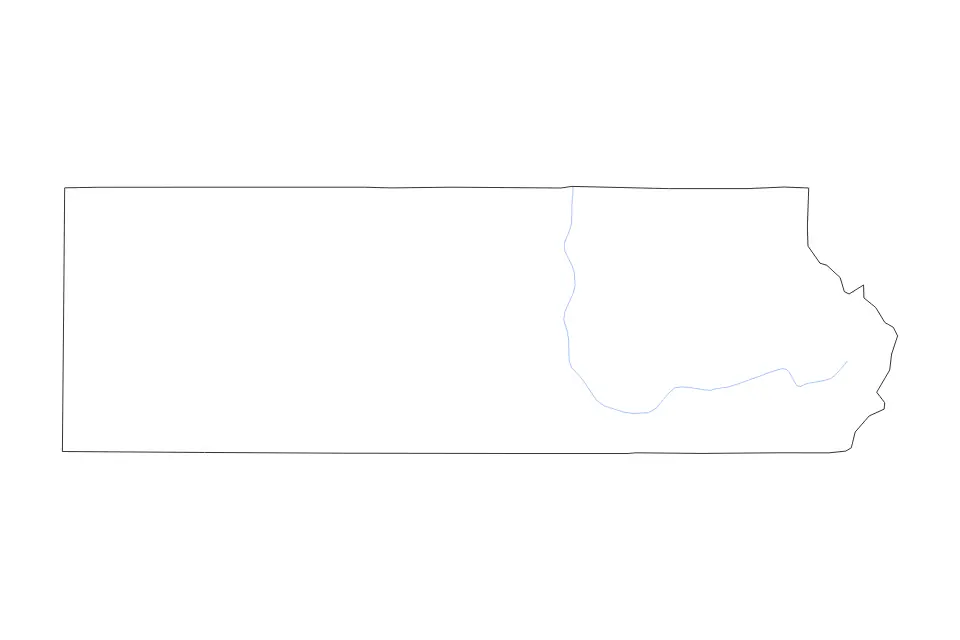 Carte de Beaver, Utah de type contour et rivières pour Amérique du Nord, montrant contour et rivières avec des limites nettes.