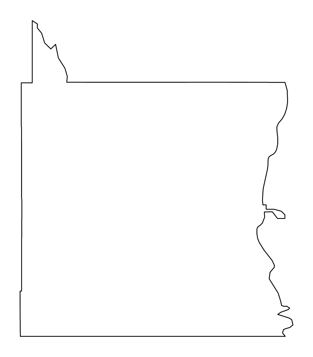Carte de contour de Emery, Utah avec rivières.