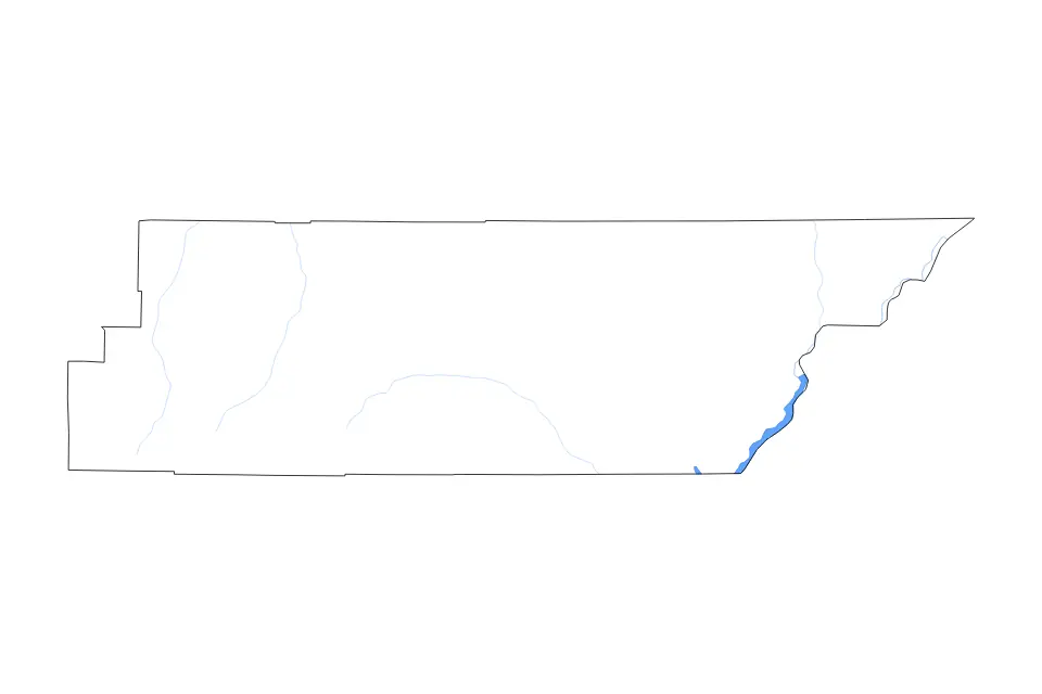 Outline map of Garfield County, Utah with subdivision borders and major lakes and rivers.