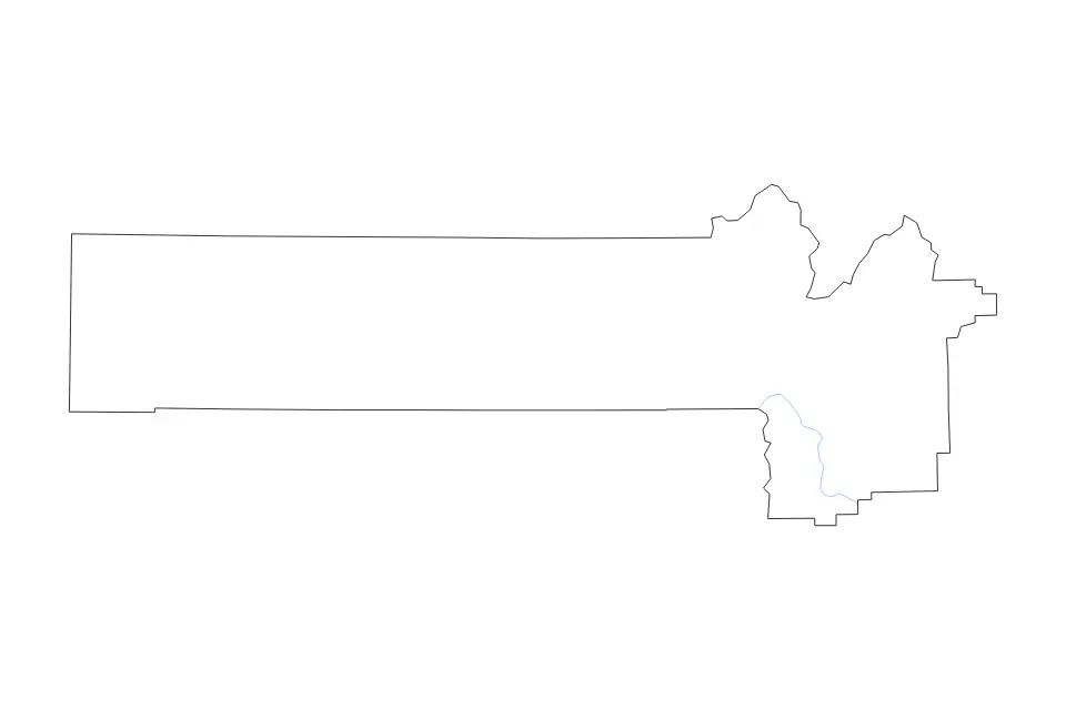 Mapa de Juab, Utah de tipo contorno y ríos para América del Norte, con contorno y ríos con límites limpios.