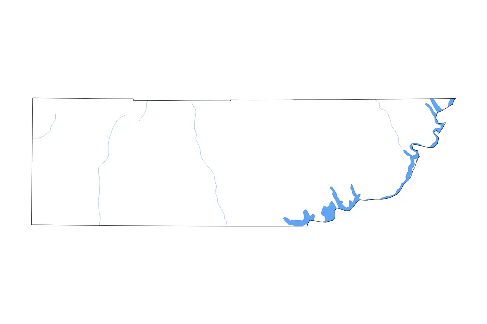 Carte de Kane, Utah de type contour, lacs et rivières pour Amérique du Nord, montrant contour, lacs et rivières avec des éléments hydrographiques comme Lake Powell.
