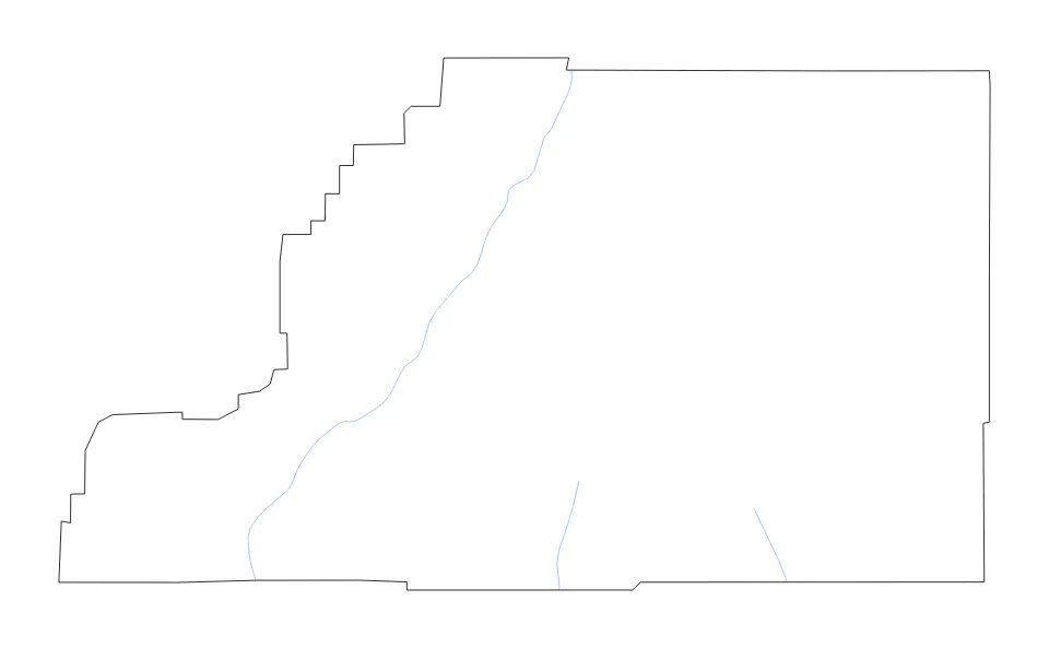 Sevier outline map preview