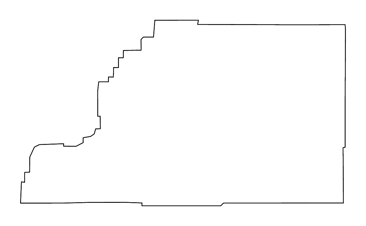 Mapa de contorno de Sevier, Utah con ríos.
