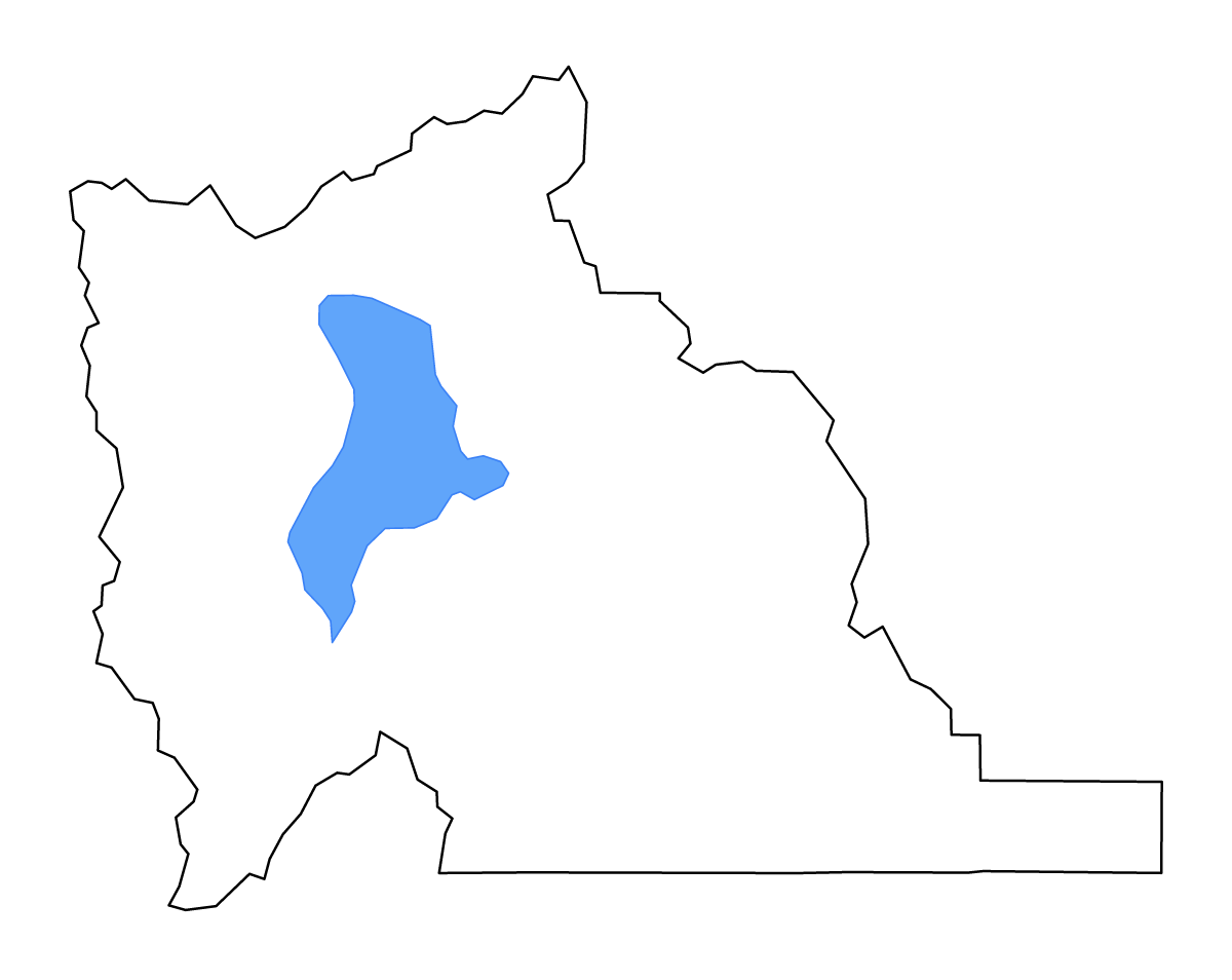 Mapa de contorno de Utah, Utah con lagos y ríos.