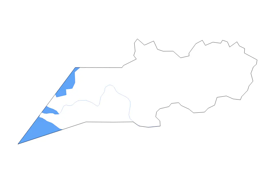 Outline map of Weber County, Utah with subdivision borders and major lakes and rivers.