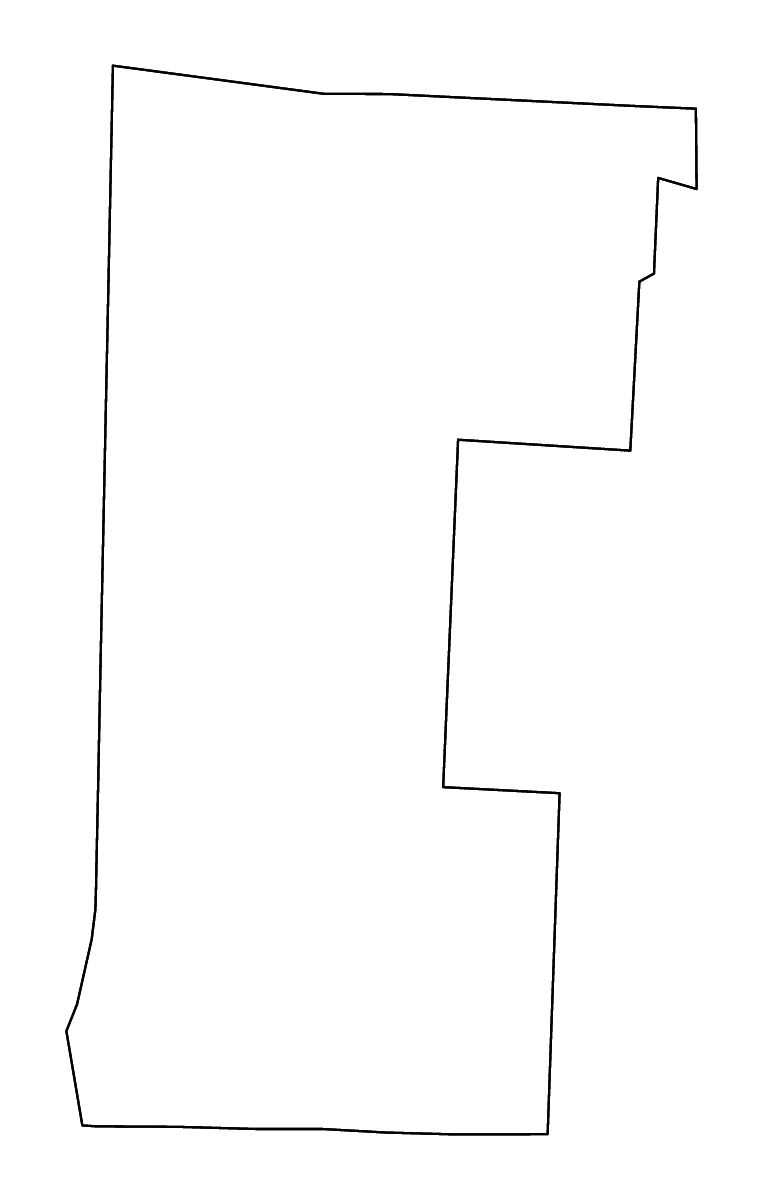 Mapa de contorno de Bennington, Vermont con ríos.