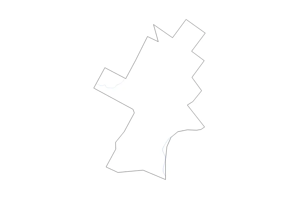 Mapa de Caledonia, Vermont de tipo contorno y ríos para América del Norte, con contorno y ríos con límites limpios.