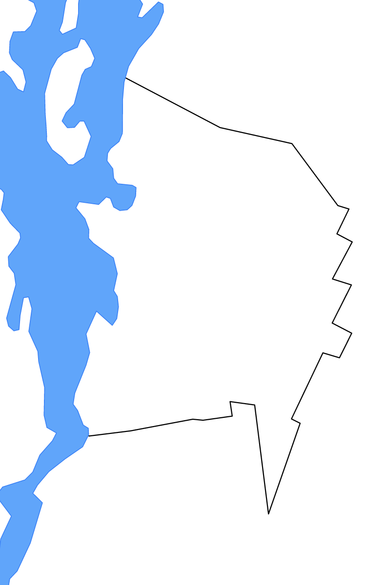 Mapa de contorno de Chittenden, Vermont con lagos y ríos.
