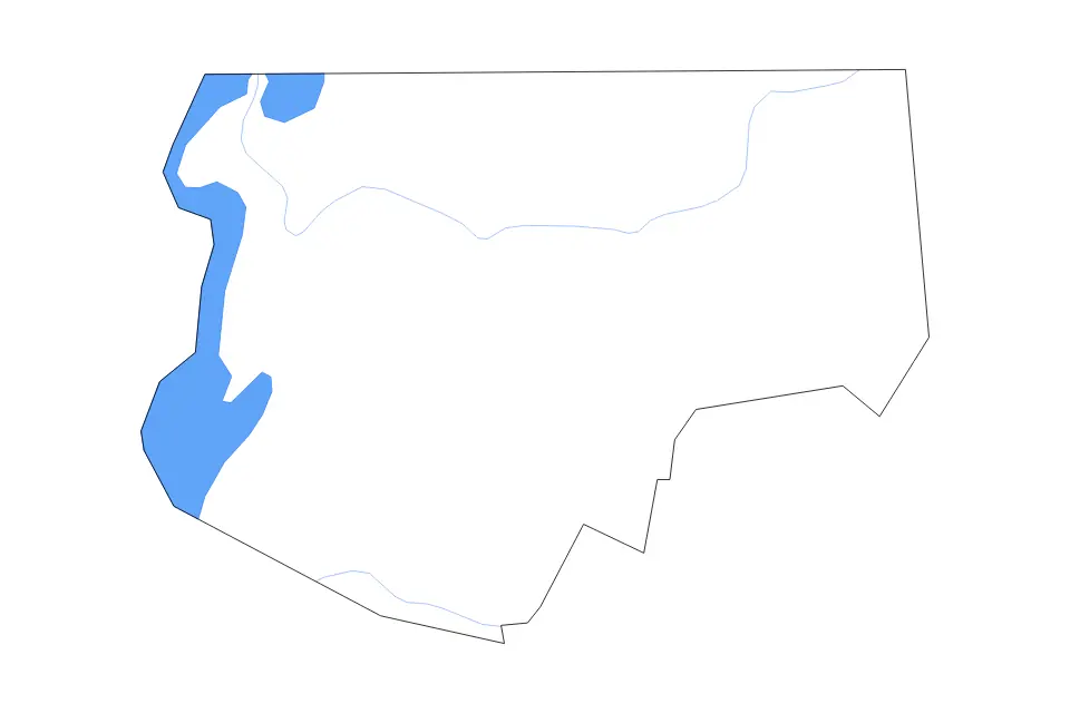 Carte de Franklin, Vermont de type contour, lacs et rivières pour Amérique du Nord, montrant contour, lacs et rivières avec des éléments hydrographiques comme Lake Champlain.
