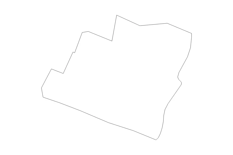Carte de Orange, Vermont de type contour pour Amérique du Nord, montrant contour avec des limites nettes.