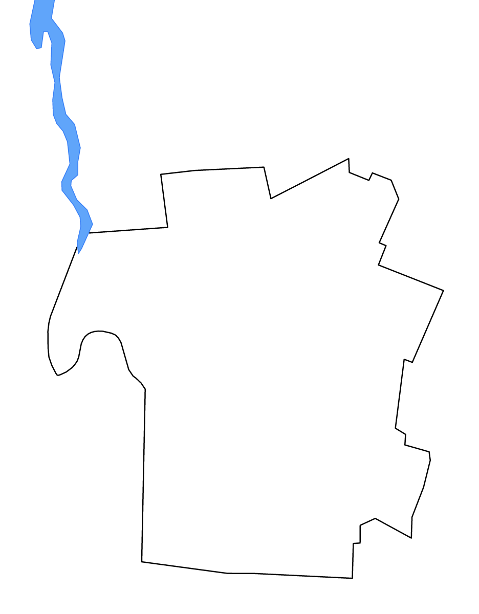 Mapa de contorno de Rutland, Vermont con lagos y ríos.