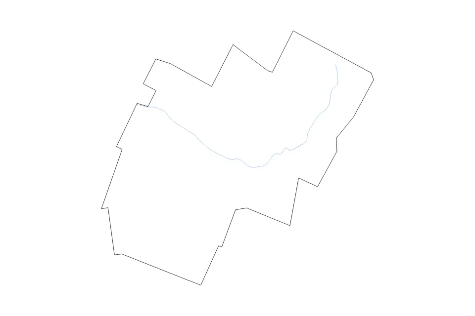 Carte de Washington, Vermont de type contour et rivières pour Amérique du Nord, montrant contour et rivières avec des limites nettes.