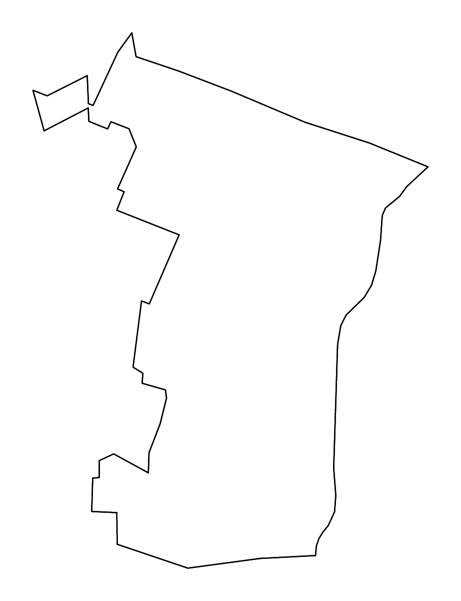 Mapa de contorno de Windsor, Vermont con ríos.