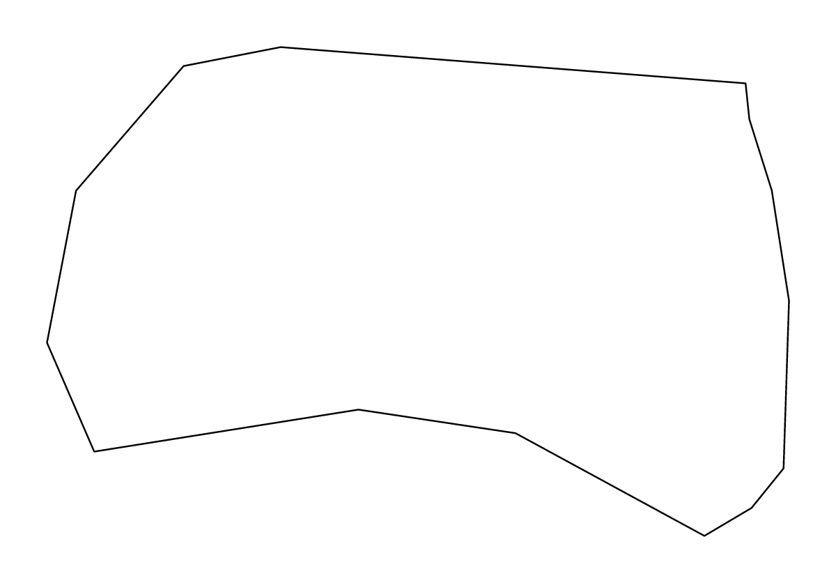 Mapa de contorno de Alexandria, Virginia.