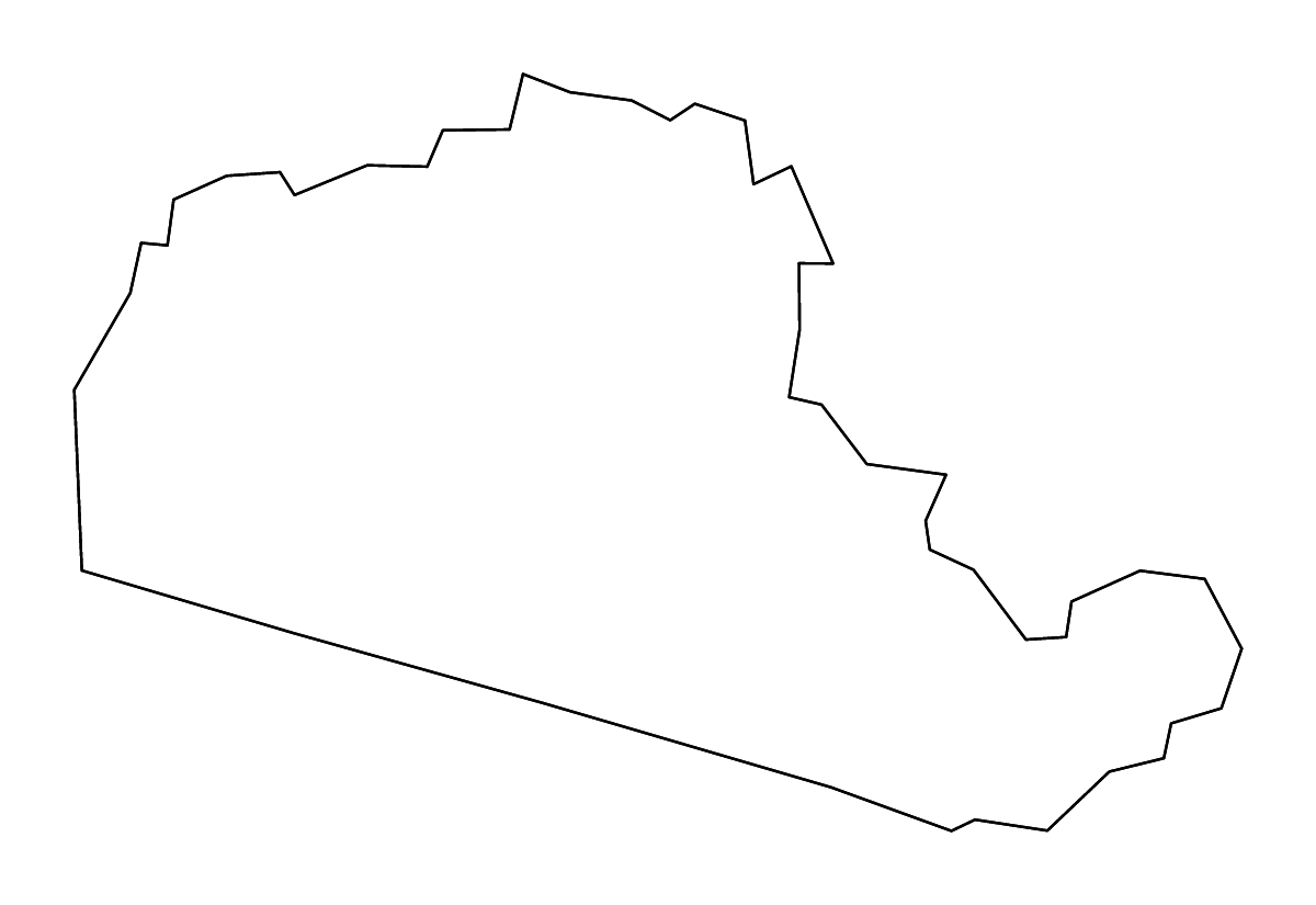 Mapa de contorno de Amelia, Virginia con ríos.
