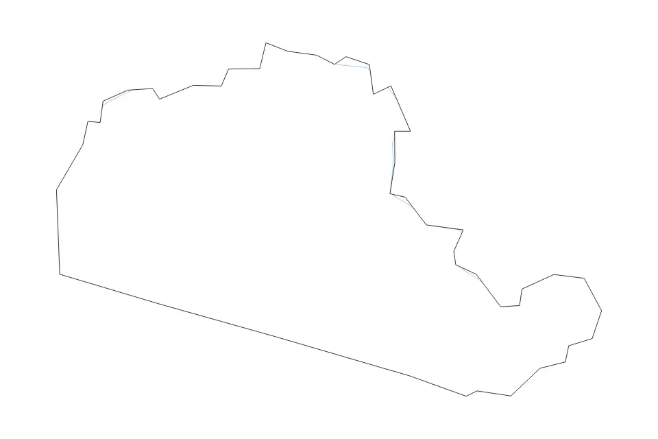 Carte de Amelia, Virginia de type contour et rivières pour Amérique du Nord, montrant contour et rivières avec des limites nettes.