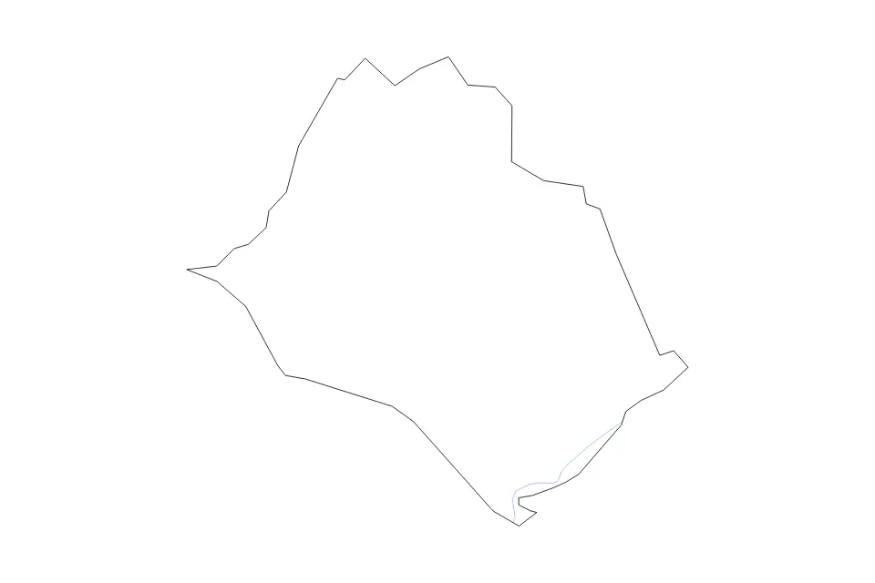 Carte de Amherst, Virginia de type contour et rivières pour Amérique du Nord, montrant contour et rivières avec des limites nettes.