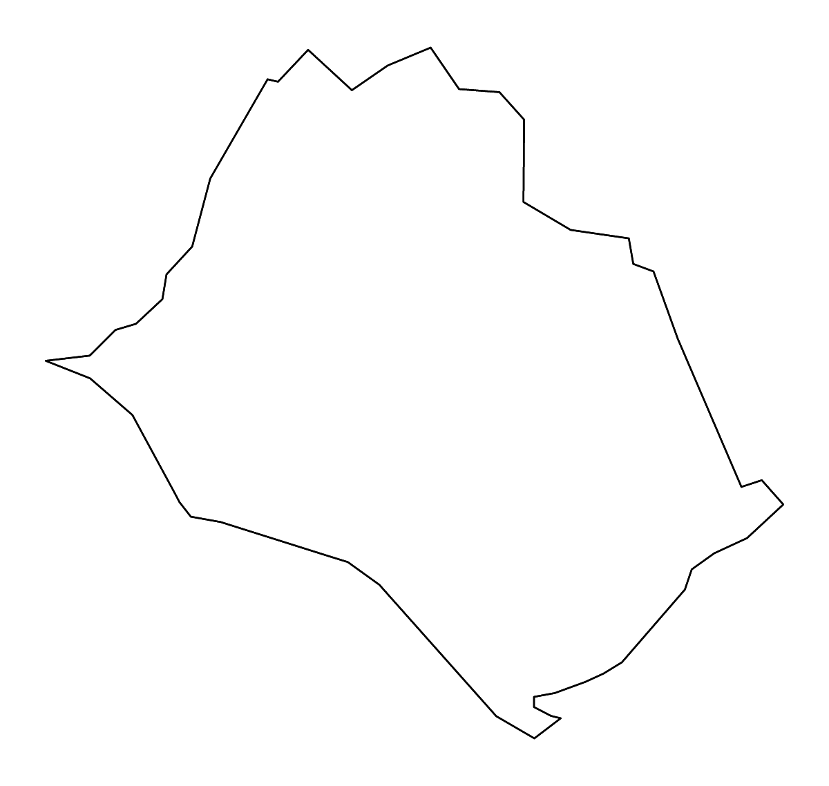 Mapa de contorno de Amherst, Virginia con ríos.