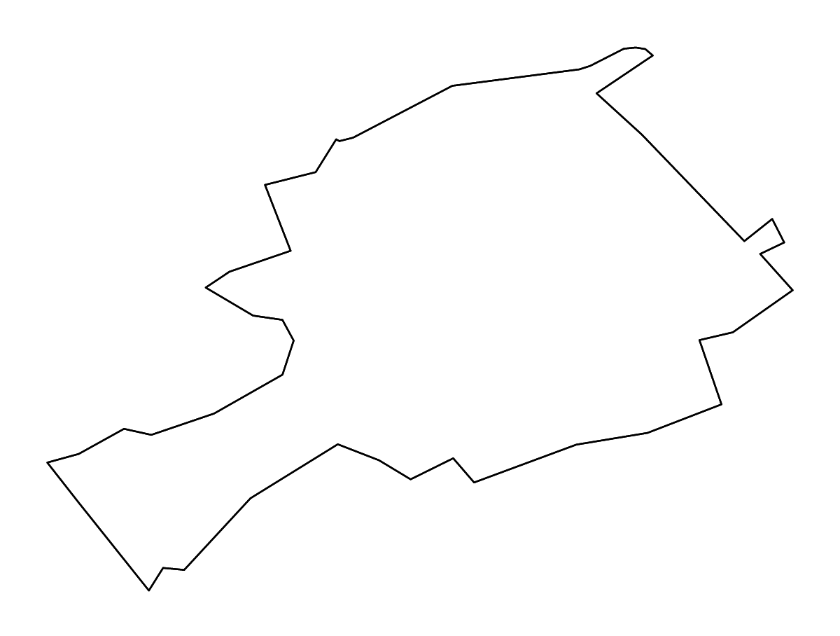 Mapa de contorno de Bland, Virginia con ríos.