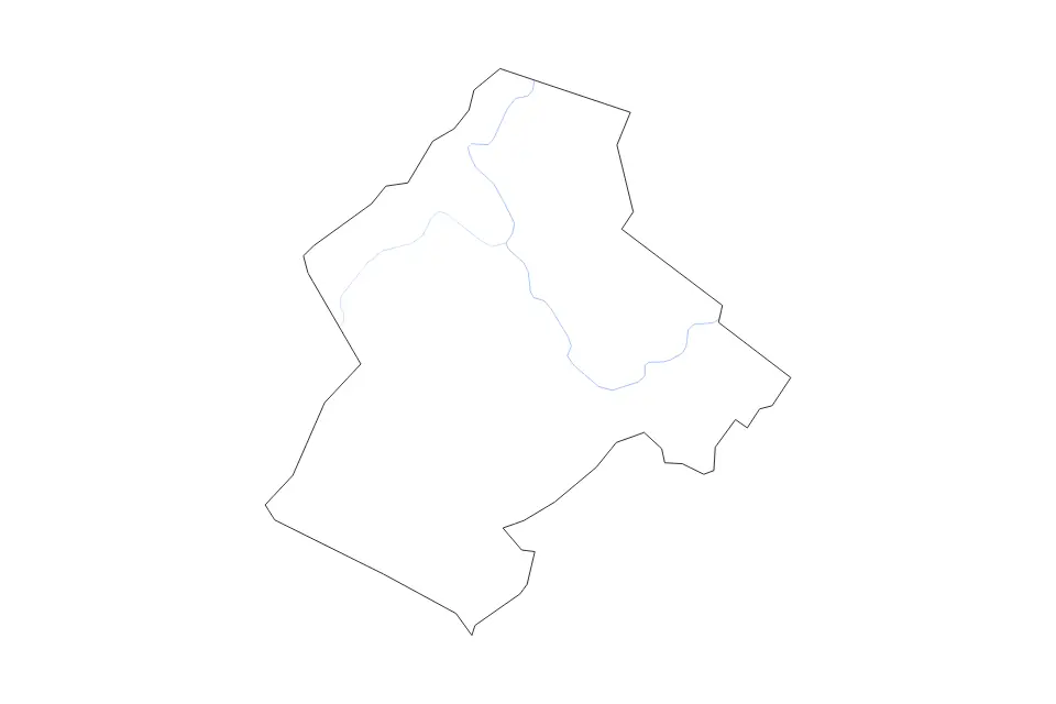 Carte de Botetourt, Virginia de type contour et rivières pour Amérique du Nord, montrant contour et rivières avec des limites nettes.