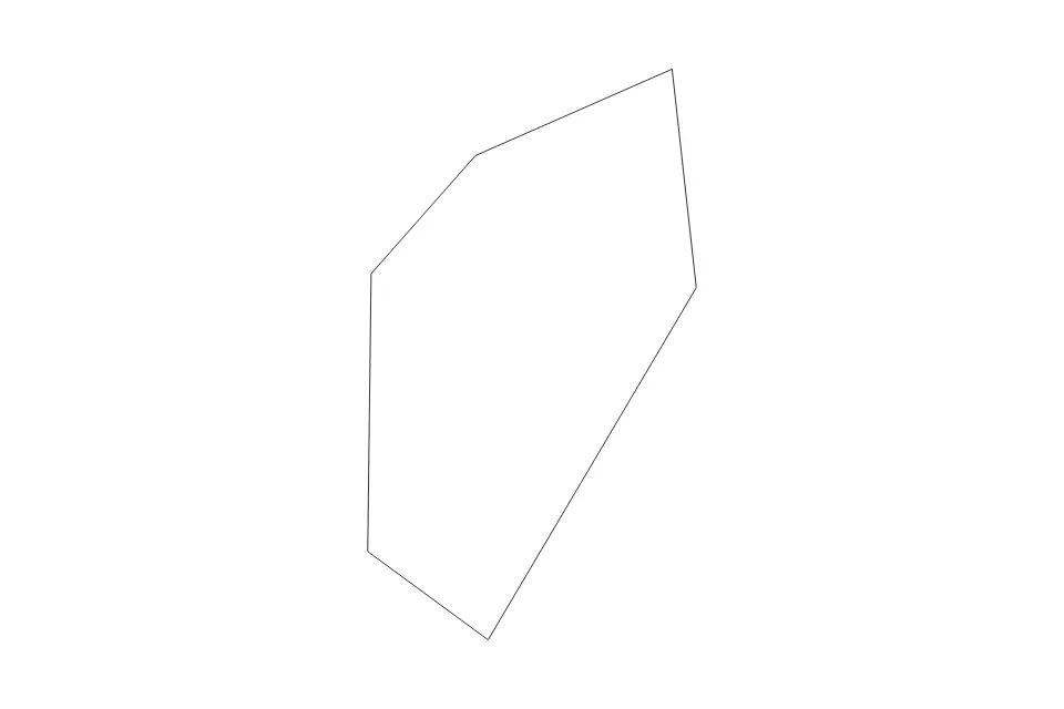 Outline map of Buena Vista City, Virginia with subdivision borders.