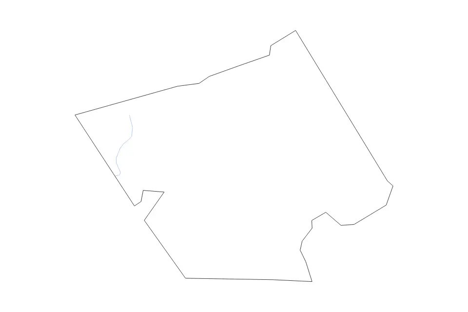 Mapa de Carroll, Virginia de tipo contorno y ríos para América del Norte, con contorno y ríos con límites limpios.
