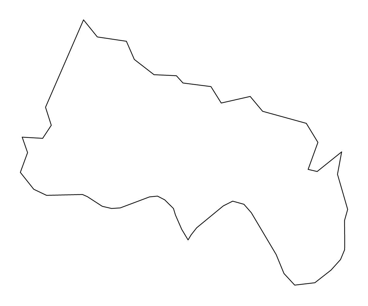 Mapa de contorno de Charles City, Virginia.