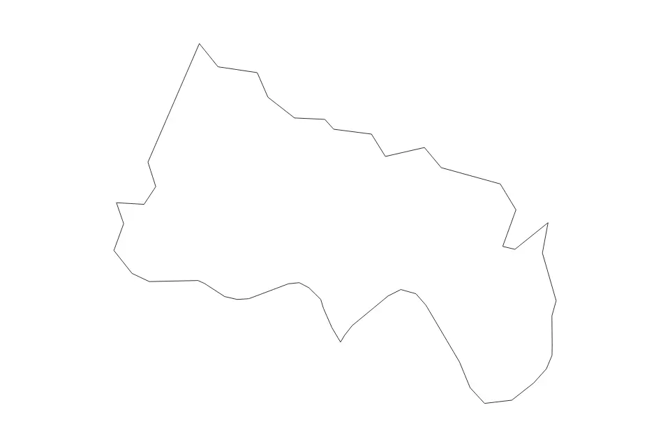 Mapa de Charles City, Virginia de tipo contorno para América del Norte, con contorno con límites limpios.