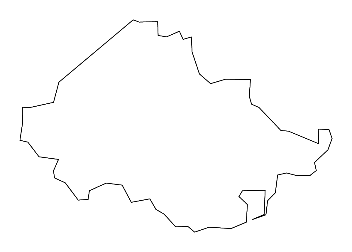 Mapa de contorno de Chesterfield, Virginia con ríos.