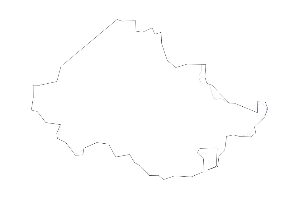 Mapa de Chesterfield, Virginia de tipo contorno y ríos para América del Norte, con contorno y ríos con límites limpios.