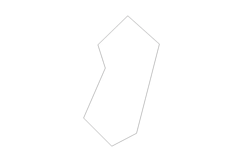 Mapa de Covington, Virginia de tipo contorno para América del Norte, con contorno con límites limpios.